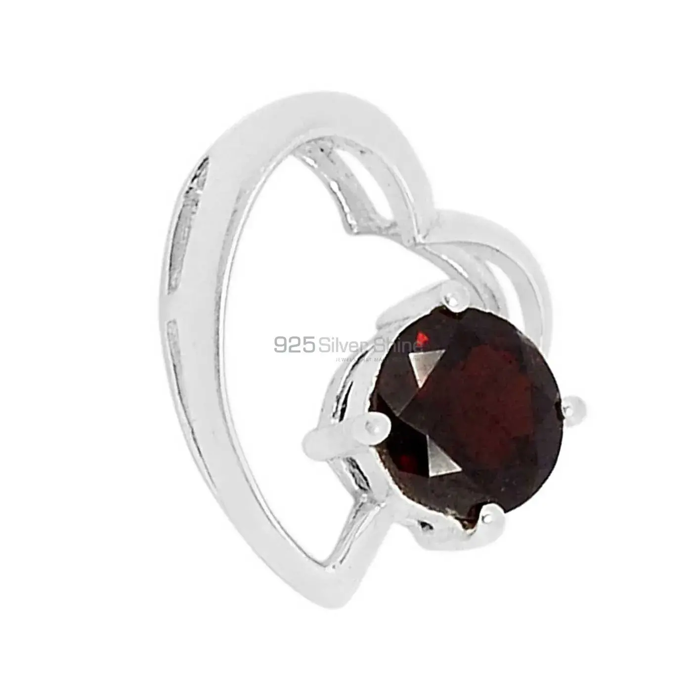 Garnet Gemstone Pendants In Fine Sterling Silver Jewelry 925SSP310-5_1