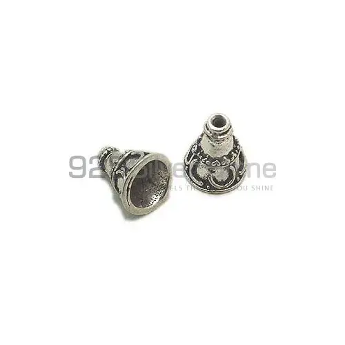 925 Sterling silver 11.3x10.1mm Cone Beads .Sold Per Package of 10-925SC105