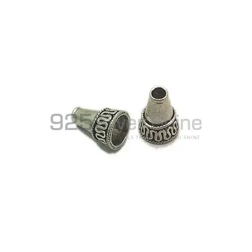 925 Sterling silver 13.8x10.2mm Cone Beads .Sold Per Package of 10-925SC106
