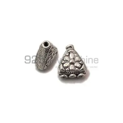 Handmade 925 Sterling silver 14.9x12.8mm Trillion Multi Hole Beads .Sold Per Package of 10-925SMHB106