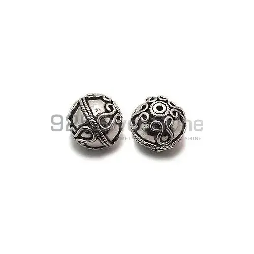 925 Sterling silver 15.8x16.7mm Round Big Beads .Sold Per Package of 5-925SBIGB100