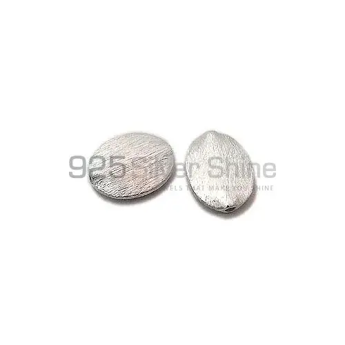 925 Sterling silver 16x12.4mm Coin Brushed Beads .Sold Per Package of 10-925SBRUSB106