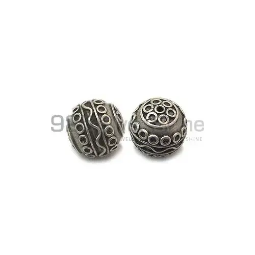 925 Sterling silver 17.6x17.9mm Round Big Beads .Sold Per Package of 5-925SBIGB110
