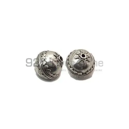 925 Sterling silver 23.23x21.8mm Round Big Beads .Sold Per Package of 5-925SBIGB104