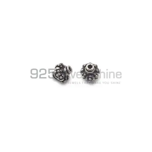 925 Sterling silver 6.5x6mm Round Bali Beads .Sold Per Package of 10-925SBB110