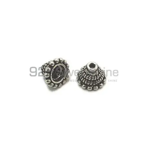 925 Sterling silver 6.7x9.9mm Cone Beads .Sold Per Package of 10-925SC101