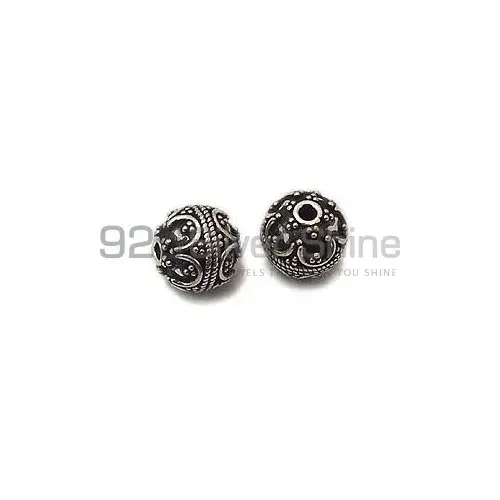 Handmade 925 Sterling silver 9.3x9.5m Round Fine Beads. Sold Per Package of 10-925SBF108
