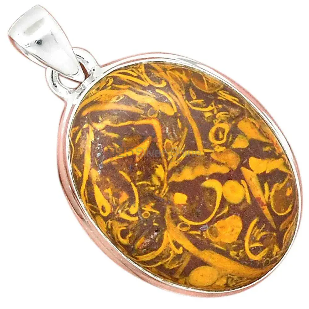 Miriam Jasper Gemstone Pendants In Fine Sterling Silver Jewelry 925SP136_0