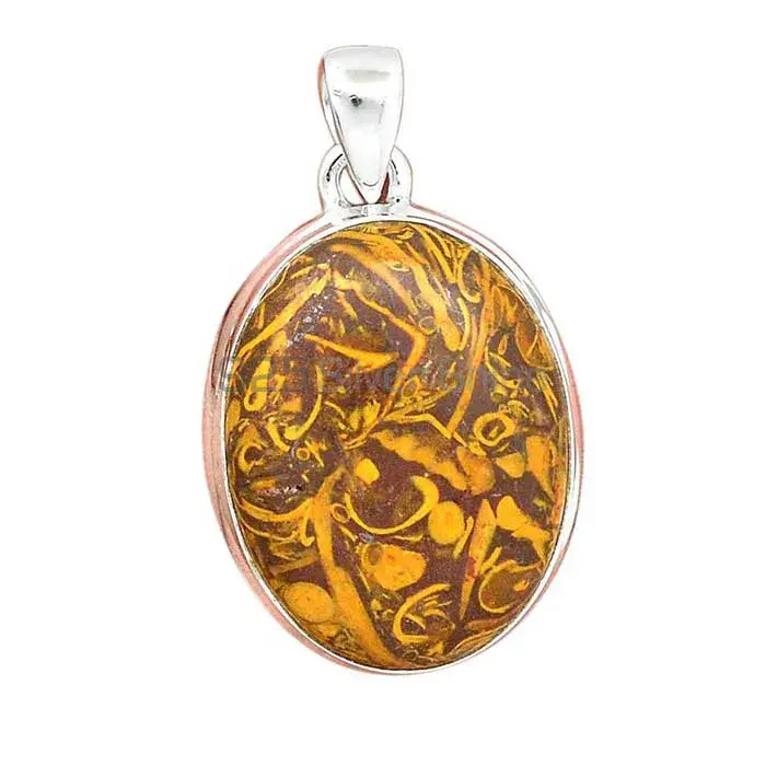Miriam Jasper Gemstone Pendants In Fine Sterling Silver Jewelry 925SP136_1