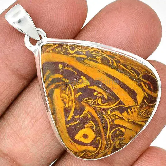 Miriam Jasper Gemstone Pendants In Fine Sterling Silver Jewelry 925SP136_14