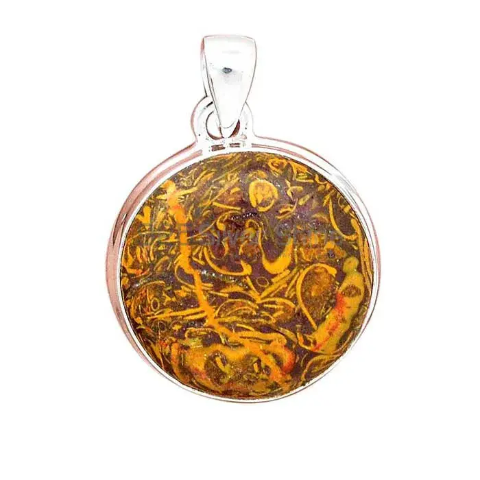 Miriam Jasper Gemstone Pendants In Fine Sterling Silver Jewelry 925SP136_2