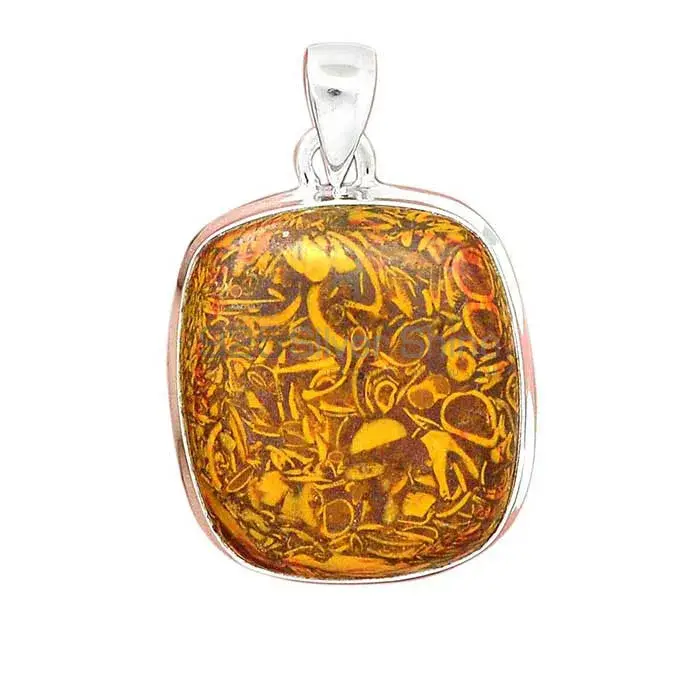 Miriam Jasper Gemstone Pendants In Fine Sterling Silver Jewelry 925SP136_3