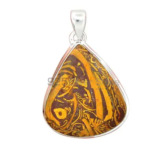 Miriam Jasper Gemstone Pendants In Fine Sterling Silver Jewelry 925SP136_4