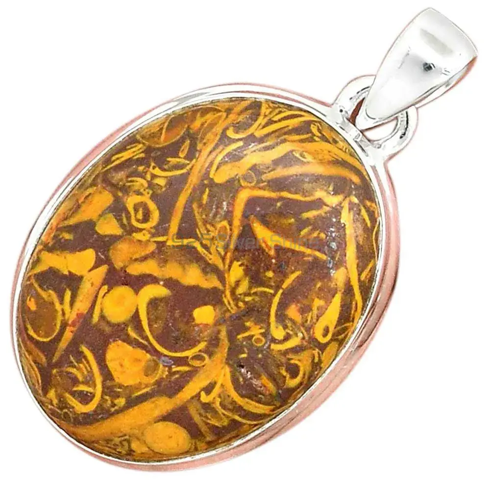 Miriam Jasper Gemstone Pendants In Fine Sterling Silver Jewelry 925SP136_5