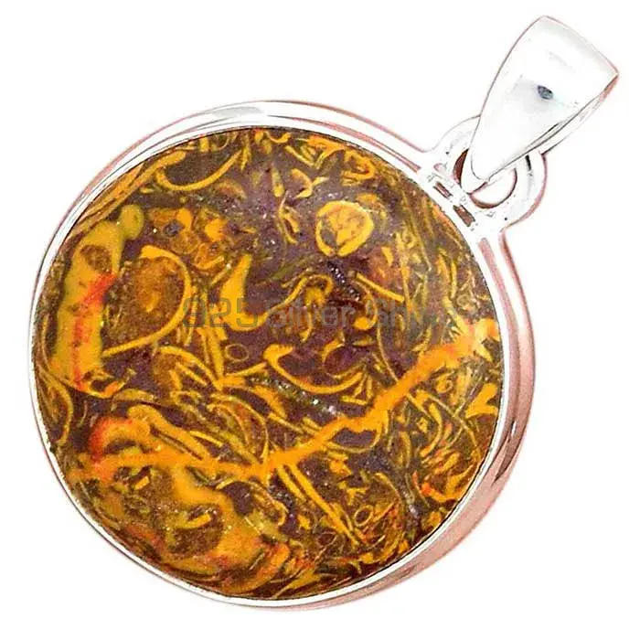 Miriam Jasper Gemstone Pendants In Fine Sterling Silver Jewelry 925SP136_6