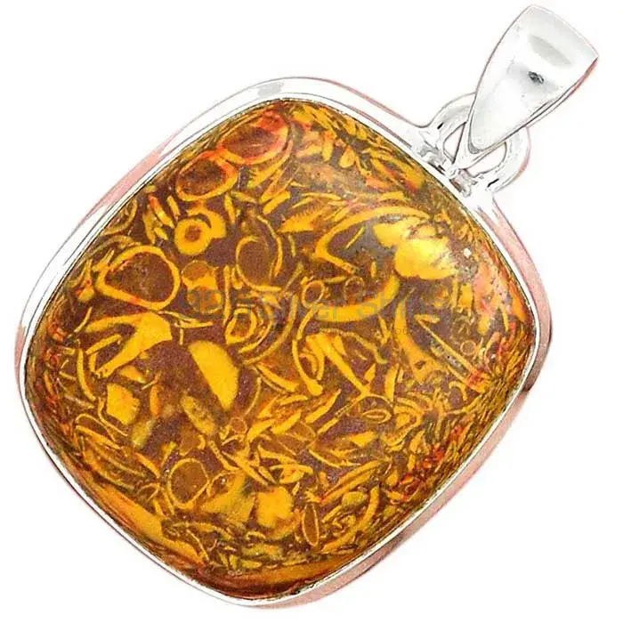 Miriam Jasper Gemstone Pendants In Fine Sterling Silver Jewelry 925SP136_7