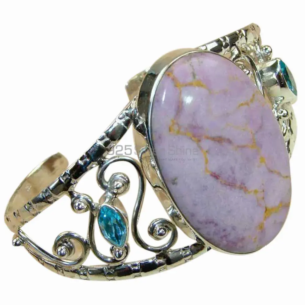 Multi Gemstone Cuff Bangle Or Bracelets In 925 Sterling Silver Jewelry 925SSB128_0