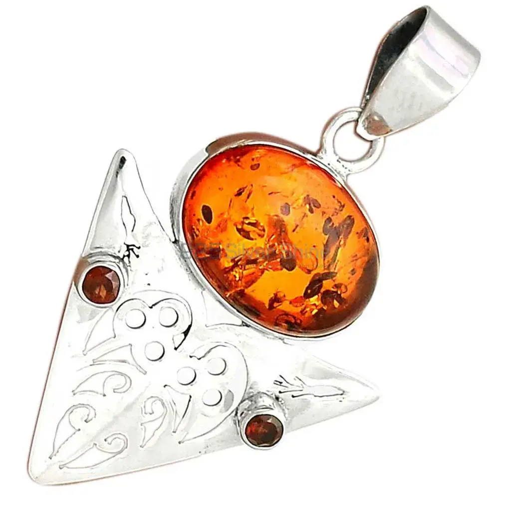 Multi Gemstone Pendants In Fine Sterling Silver Jewelry 925SP17-1_3