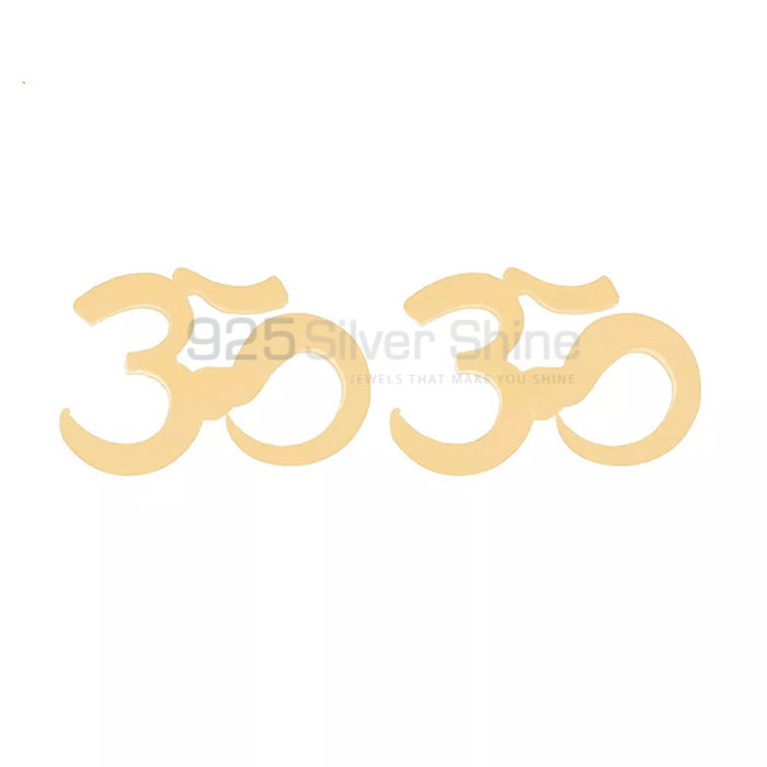 Om Symbol Stud Earring In 925 Silver SMME552_0