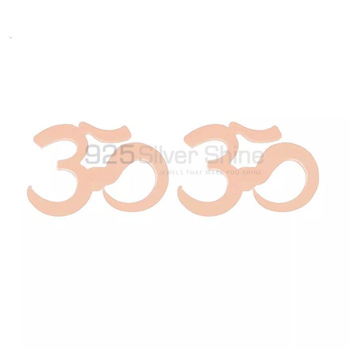 Om Symbol Stud Earring In 925 Silver SMME552_1