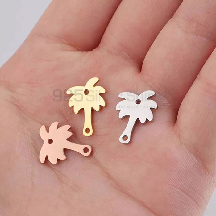 Palm Tree Charm Pendant In Sterling Silver TOLMP596_1