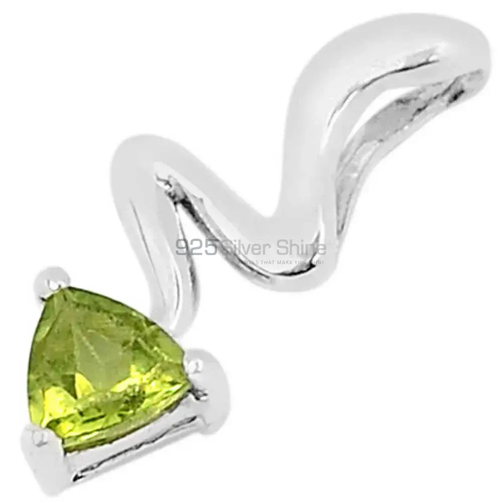 Peridot Gemstone Handmade Pendants In 925 Sterling Silver Jewelry 925SSP318-6_0