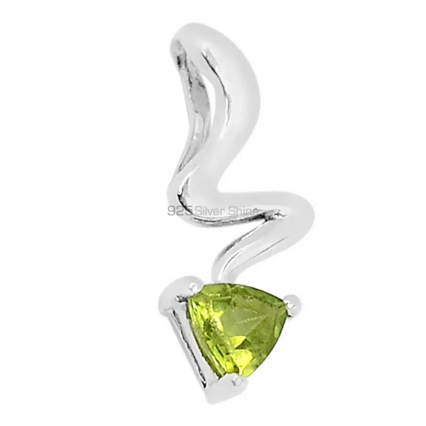 Peridot Gemstone Handmade Pendants In 925 Sterling Silver Jewelry 925SSP318-6_1