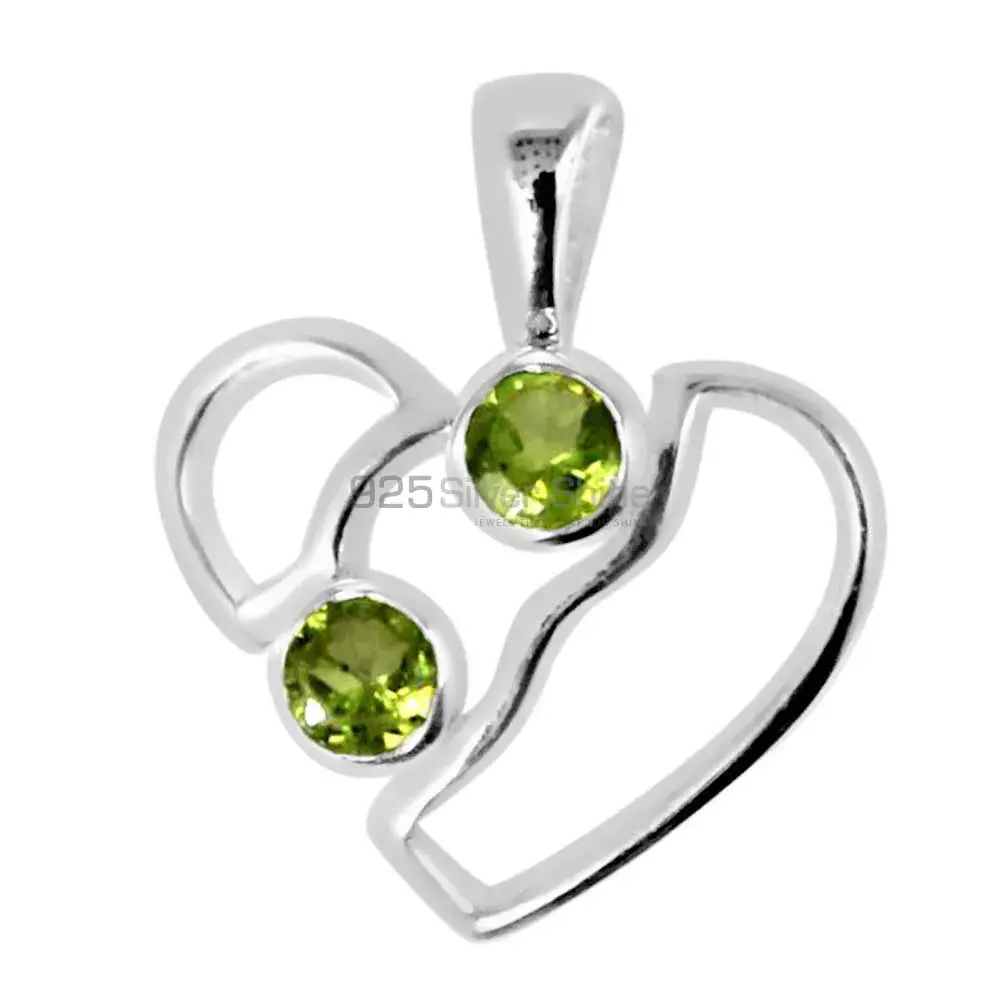 Peridot Gemstone Handmade Pendants In Solid Sterling Silver Jewelry 925SP266-2_1
