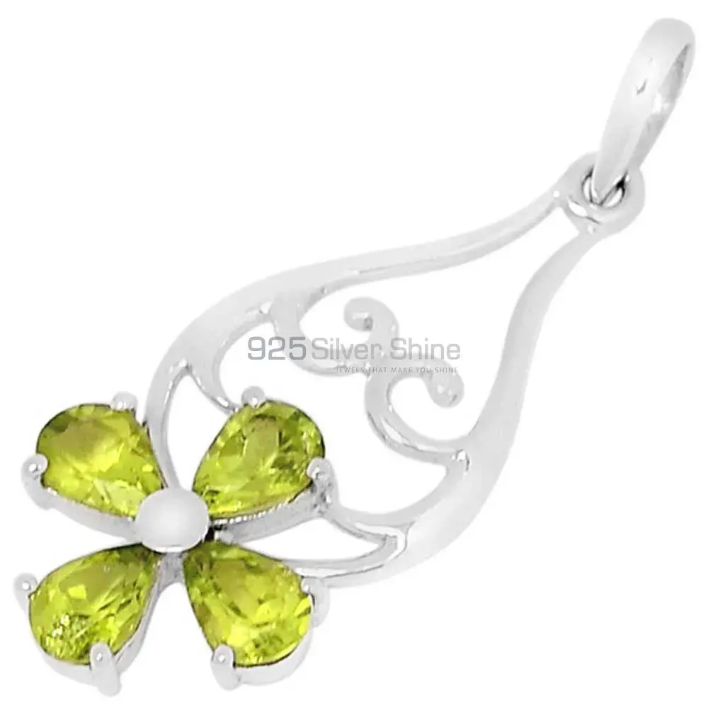 Peridot Gemstone Handmade Pendants In Solid Sterling Silver Jewelry 925SSP319-6_1