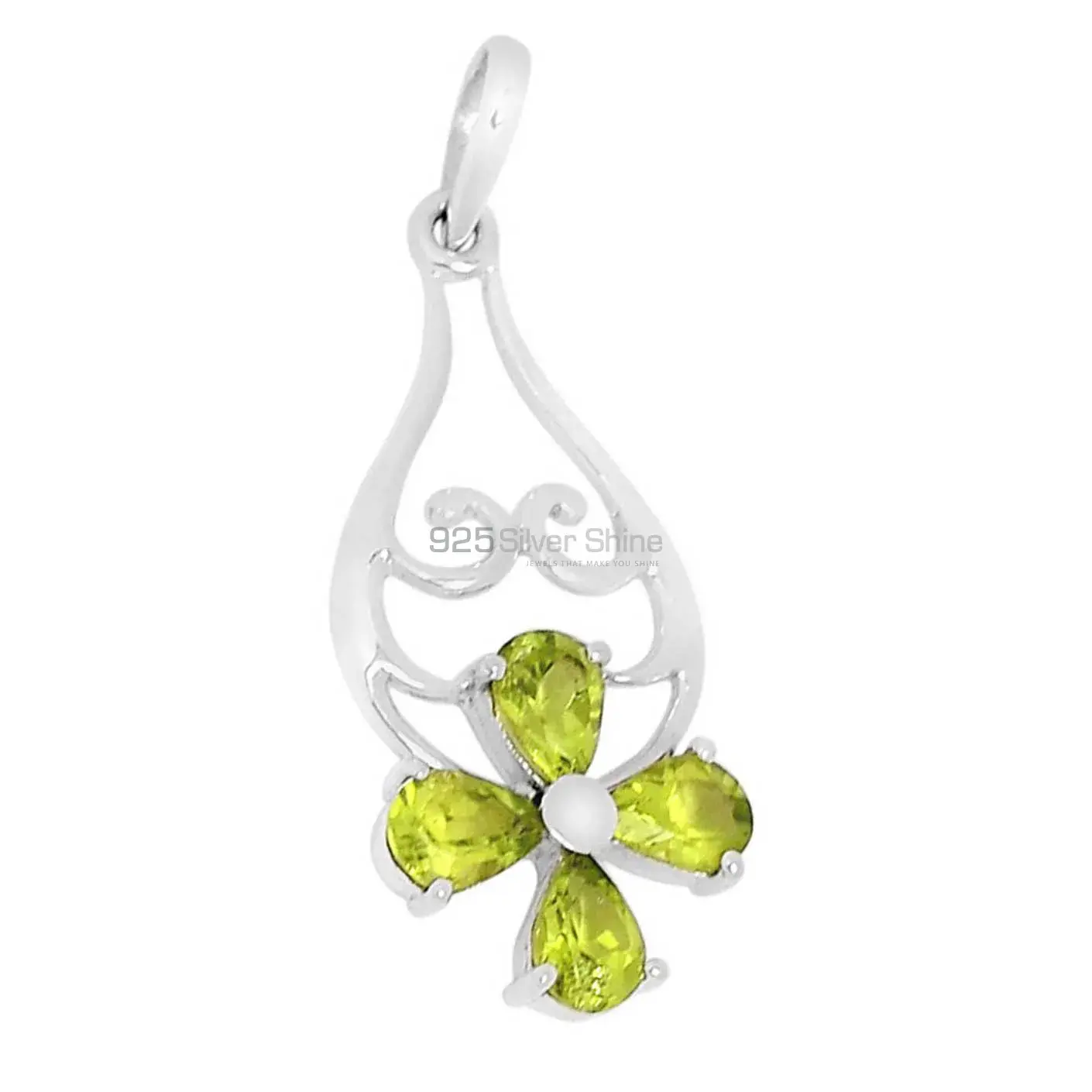 Peridot Gemstone Handmade Pendants In Solid Sterling Silver Jewelry 925SSP319-6_2