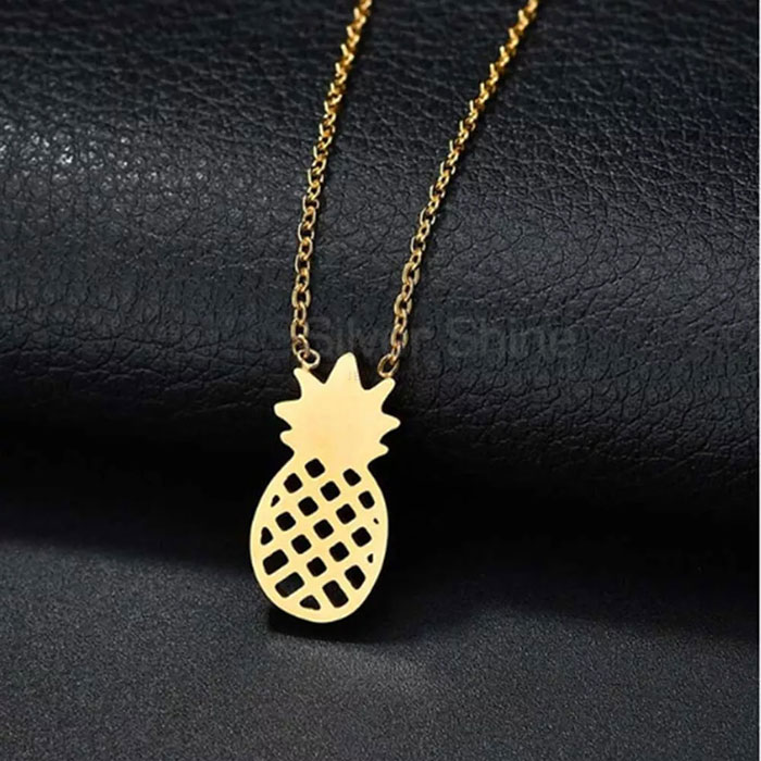 Pineapple Fruit Design Necklace In 925 Silver FRMN273_2
