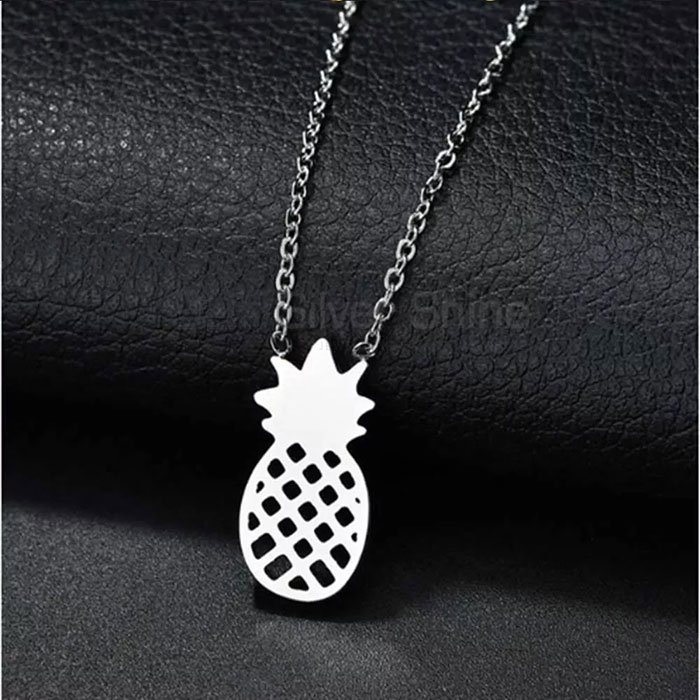 Pineapple Fruit Design Necklace In 925 Silver FRMN273_3