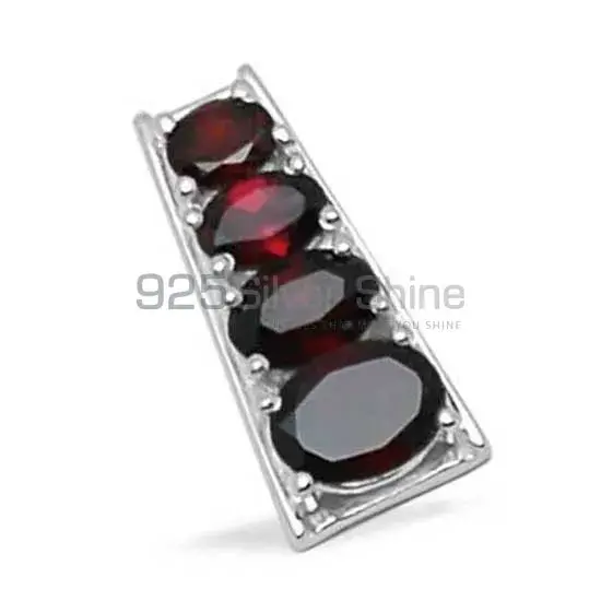 Solid Sterling Silver Handmade Pendants In Garnet Gemstone Jewelry 925SP1427_2