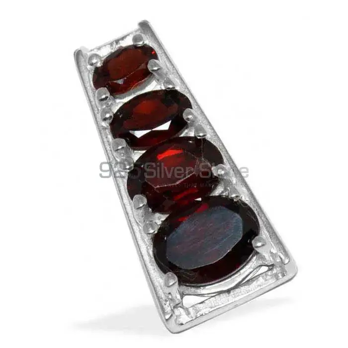 Solid Sterling Silver Handmade Pendants In Garnet Gemstone Jewelry 925SP1427_3