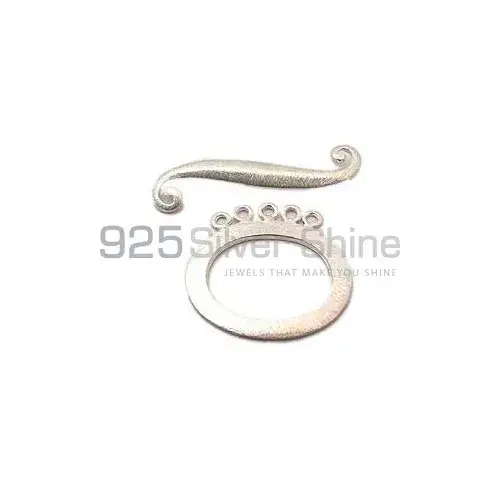 Sterling Silver 31x32x44mm round Brush Finish Toggle. Sold per pkg of 2. 925BFT103