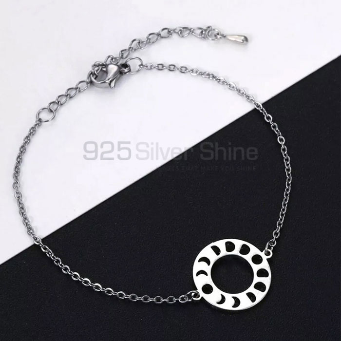 Sterling Silver Lunar Cycle Bracelet MOMB376_1