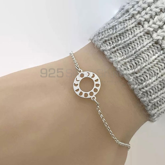 Sterling Silver Lunar Cycle Bracelet MOMB376_3