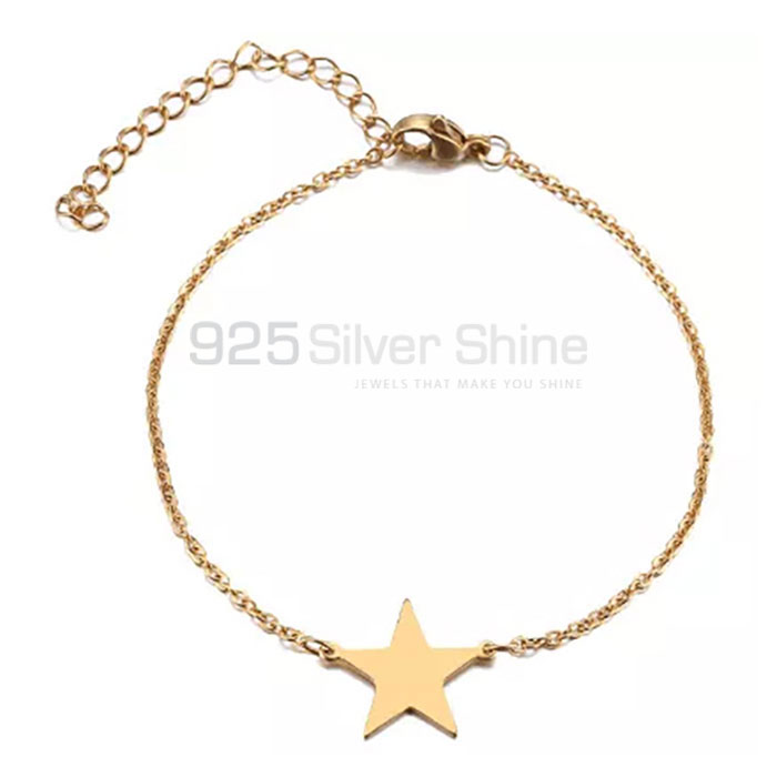 Sterling Silver Star Look Chain Bracelet STMR476_0