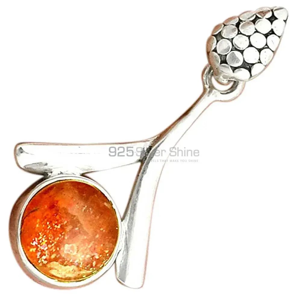 Sunstone Pendants In 925 Solid Silver Jewelry 925SP45-1_3