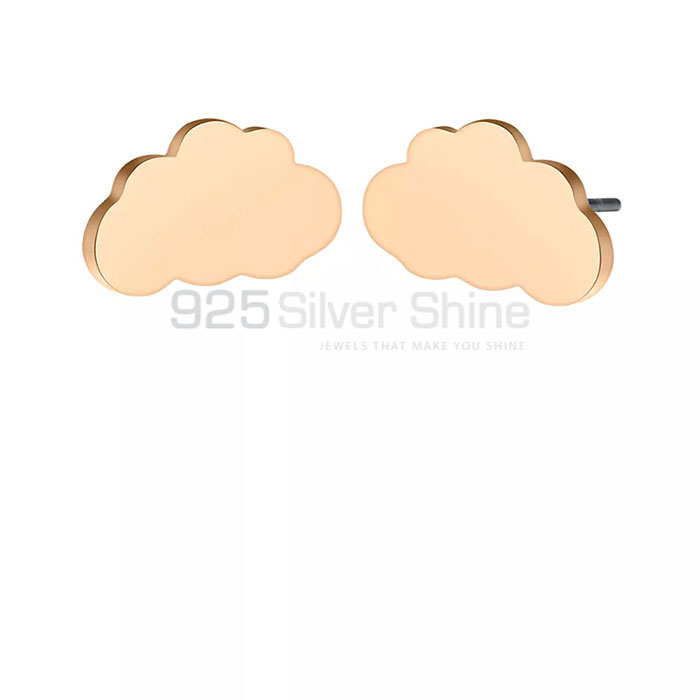 Cloud Minimalist Stud Earring In Sterling Silver CLME21_0