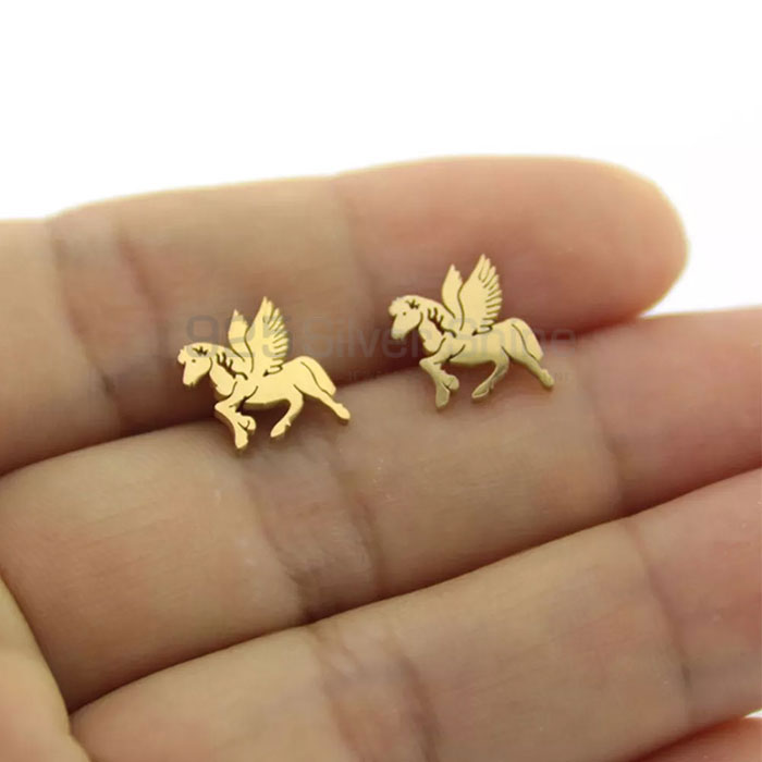 Winged Horse Necklace, Animal Minimalist Necklace In 925 Sterling Silver AMN254_3