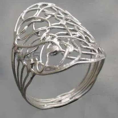 Plain 925 Solid Silver Rings Jewelry 925SR2499_1