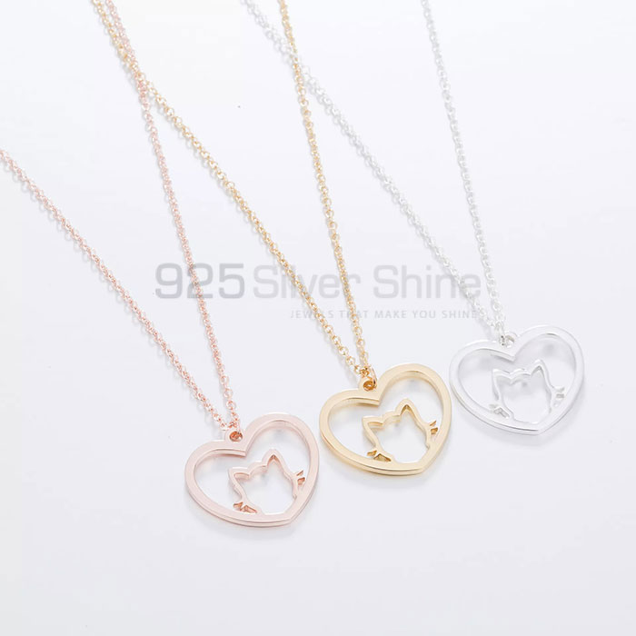 Youstar Punk Cat Necklace, Animal Minimalist Necklace In 925 Sterling Silver AMN104_0