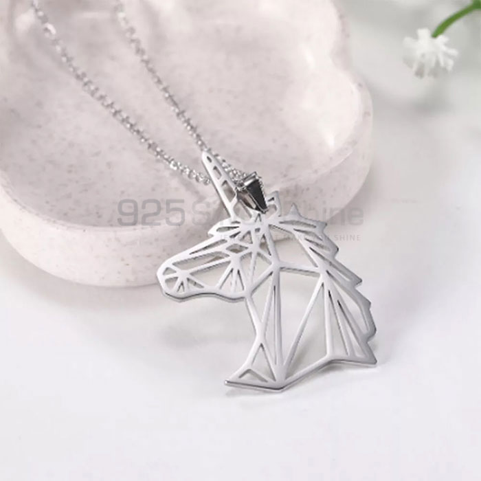 Zebra Necklace, Animal Minimalist Necklace In 925 Sterling Silver AMN220_0